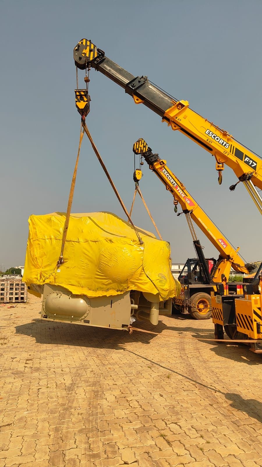 Chiller Unloading, Lifting & Installation
